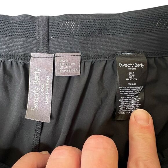 Sweaty Betty Black yoga pants joggers us 6 - Picture 13 of 16